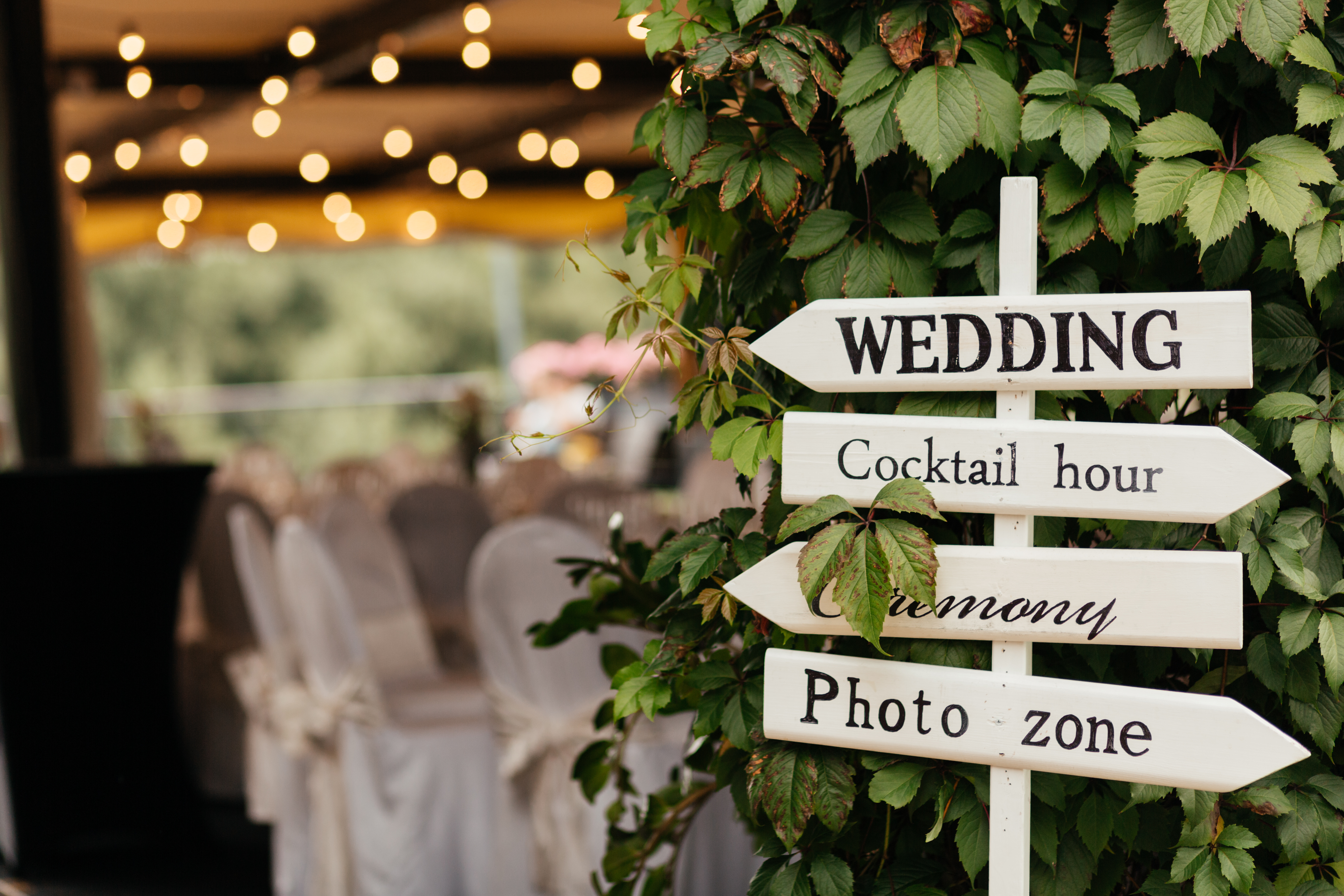 wedding wayfinding signs
